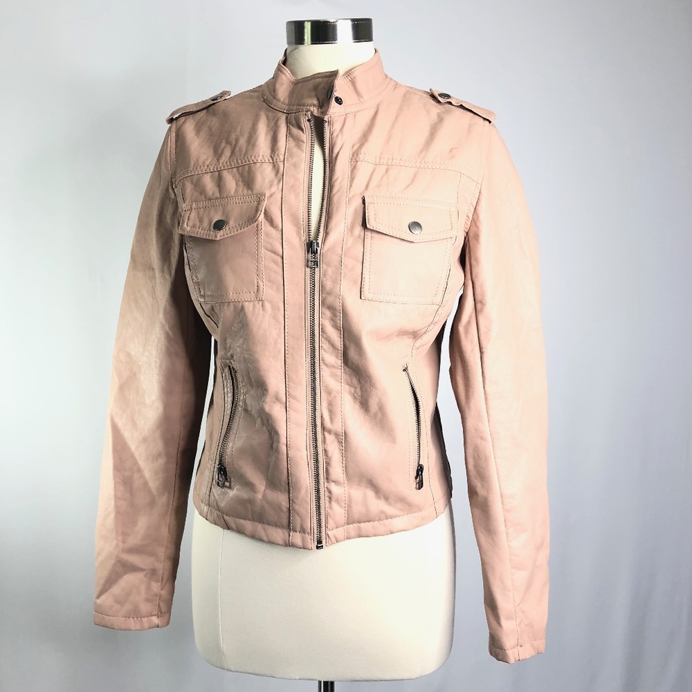 Red Snap Womens Bomber Jacket Size M